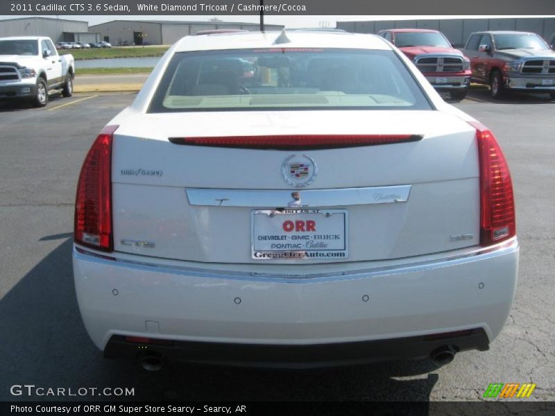 White Diamond Tricoat / Cashmere/Cocoa 2011 Cadillac CTS 3.6 Sedan