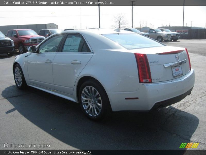 White Diamond Tricoat / Cashmere/Cocoa 2011 Cadillac CTS 3.6 Sedan