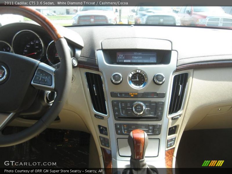 White Diamond Tricoat / Cashmere/Cocoa 2011 Cadillac CTS 3.6 Sedan