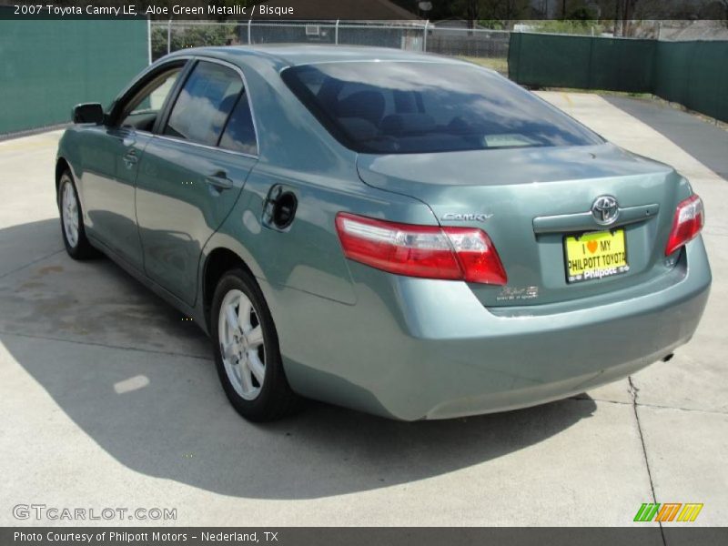 Aloe Green Metallic / Bisque 2007 Toyota Camry LE