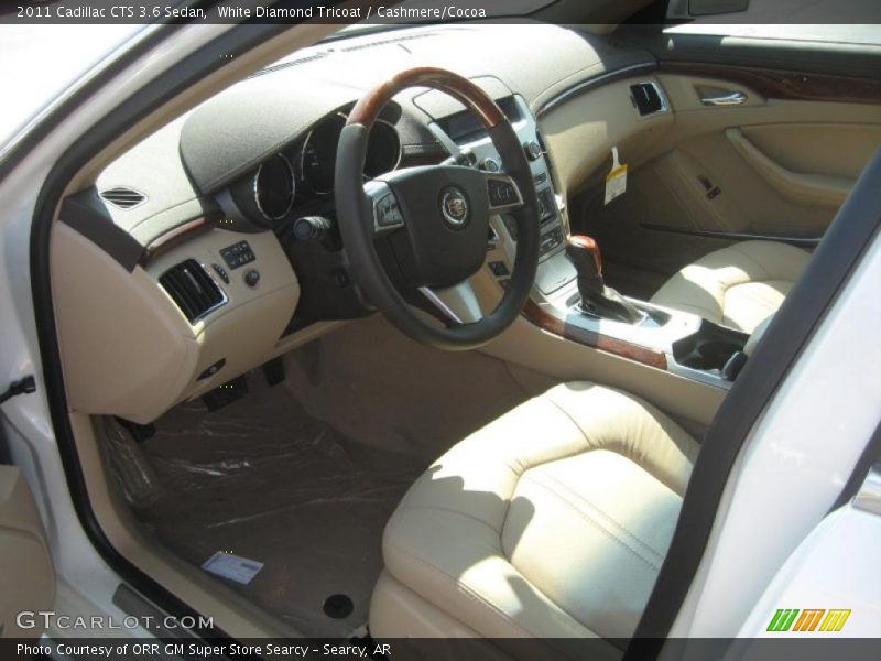White Diamond Tricoat / Cashmere/Cocoa 2011 Cadillac CTS 3.6 Sedan