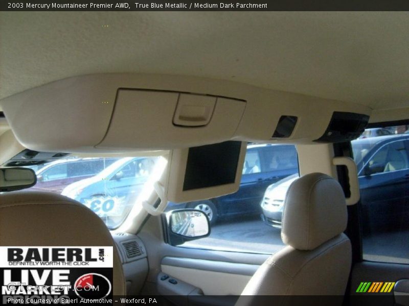 True Blue Metallic / Medium Dark Parchment 2003 Mercury Mountaineer Premier AWD