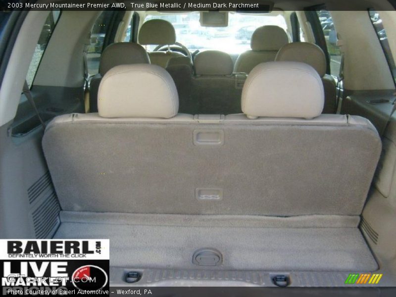 True Blue Metallic / Medium Dark Parchment 2003 Mercury Mountaineer Premier AWD
