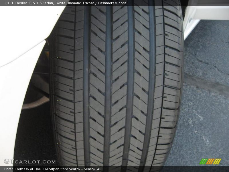 White Diamond Tricoat / Cashmere/Cocoa 2011 Cadillac CTS 3.6 Sedan