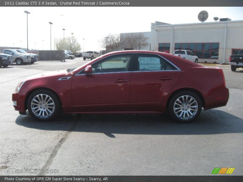 Crystal Red Tintcoat / Cashmere/Cocoa 2011 Cadillac CTS 3.6 Sedan