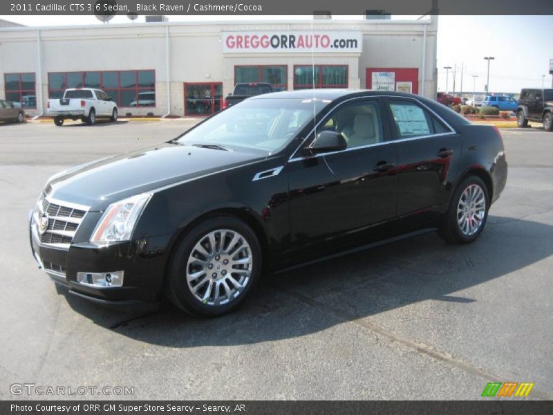 Black Raven / Cashmere/Cocoa 2011 Cadillac CTS 3.6 Sedan