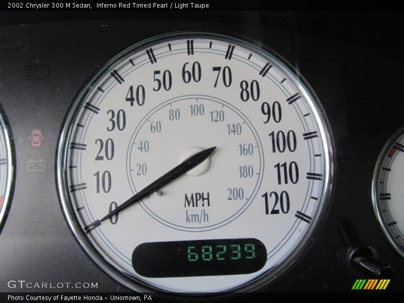 Inferno Red Tinted Pearl / Light Taupe 2002 Chrysler 300 M Sedan