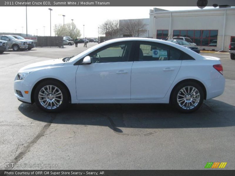 Summit White / Medium Titanium 2011 Chevrolet Cruze ECO