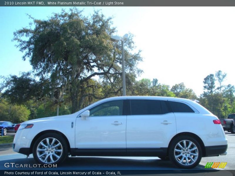 White Platinum Metallic Tri-Coat / Light Stone 2010 Lincoln MKT FWD