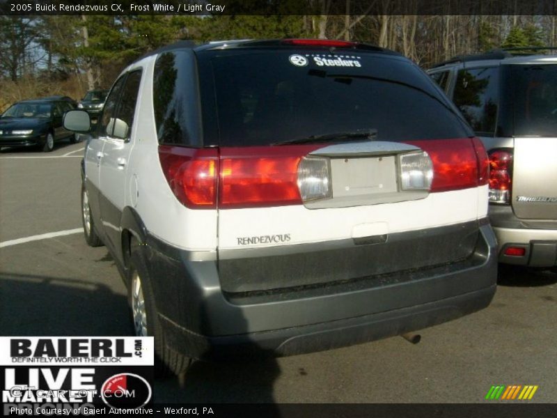 Frost White / Light Gray 2005 Buick Rendezvous CX