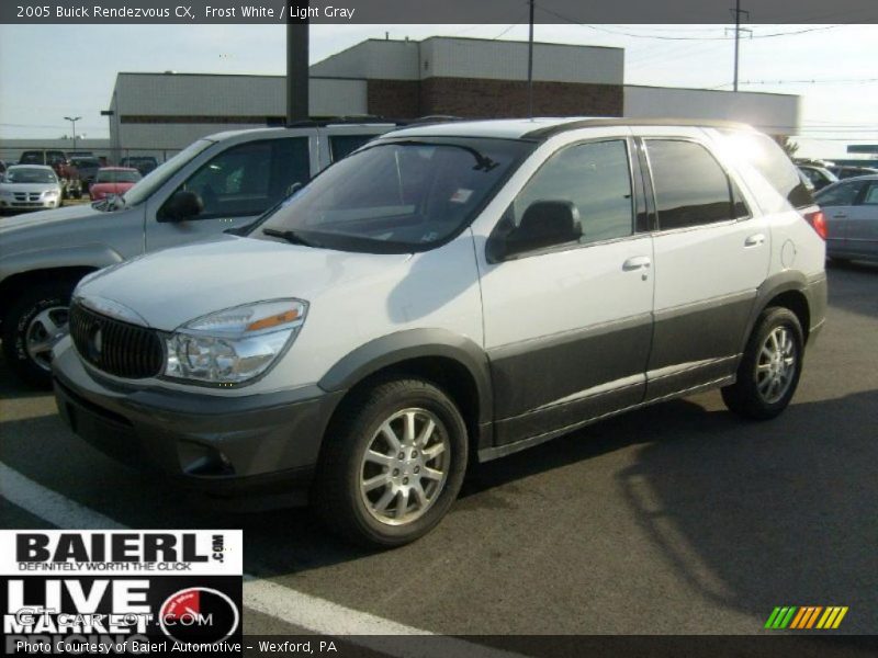 Frost White / Light Gray 2005 Buick Rendezvous CX