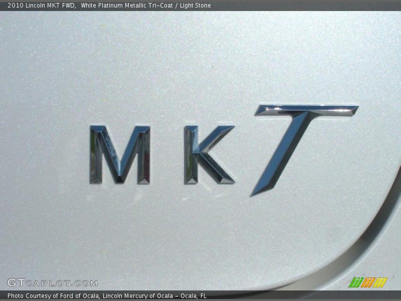 White Platinum Metallic Tri-Coat / Light Stone 2010 Lincoln MKT FWD