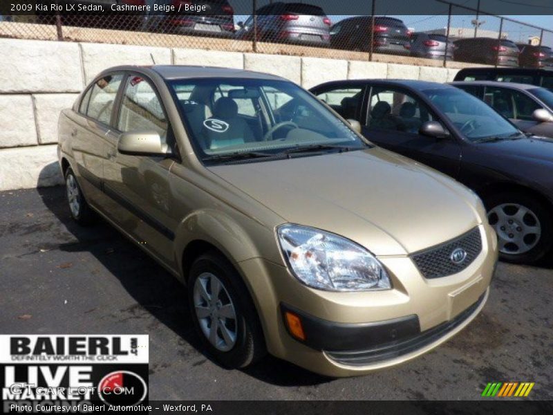 Cashmere Beige / Beige 2009 Kia Rio LX Sedan