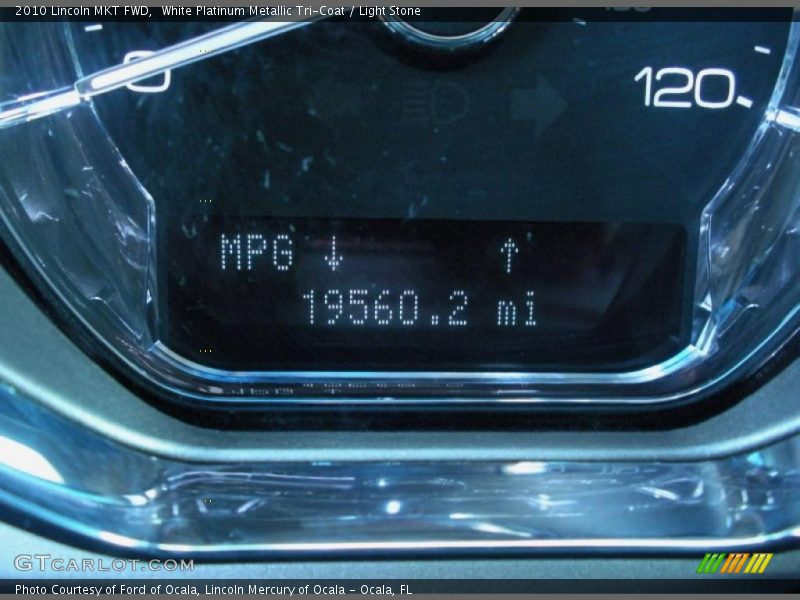 White Platinum Metallic Tri-Coat / Light Stone 2010 Lincoln MKT FWD