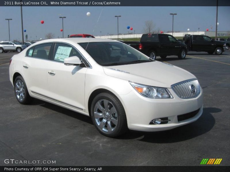 White Diamond Tricoat / Cocoa/Cashmere 2011 Buick LaCrosse CXL