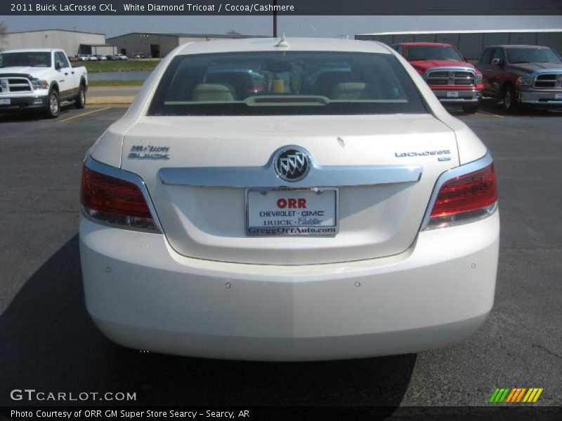 White Diamond Tricoat / Cocoa/Cashmere 2011 Buick LaCrosse CXL