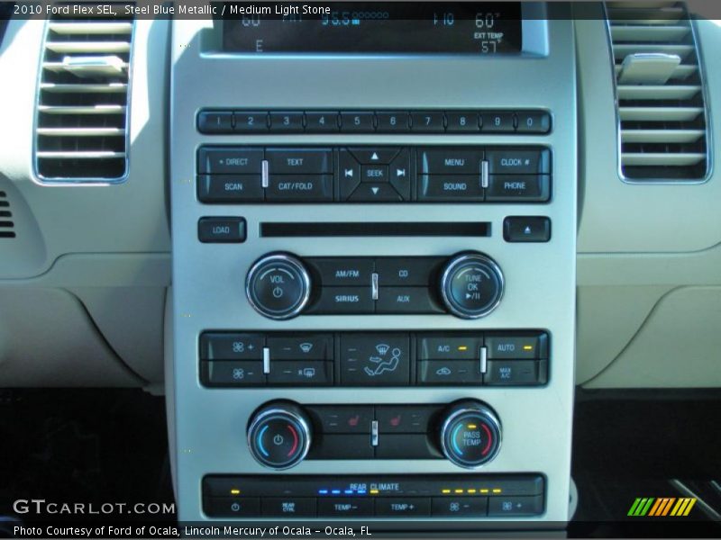 Steel Blue Metallic / Medium Light Stone 2010 Ford Flex SEL