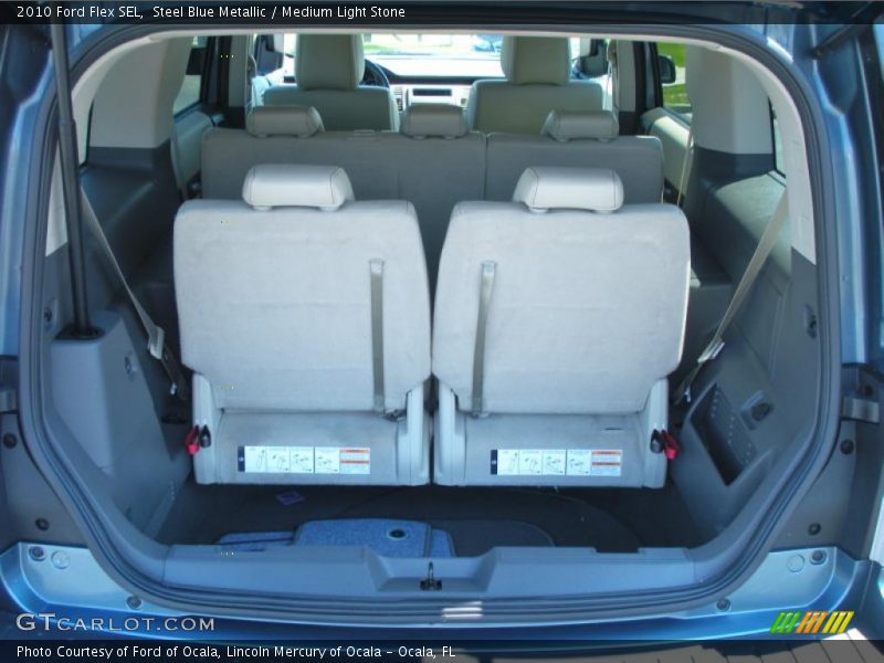 Steel Blue Metallic / Medium Light Stone 2010 Ford Flex SEL