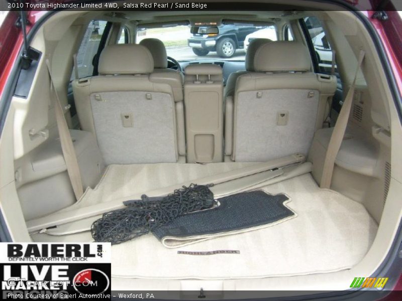 Salsa Red Pearl / Sand Beige 2010 Toyota Highlander Limited 4WD