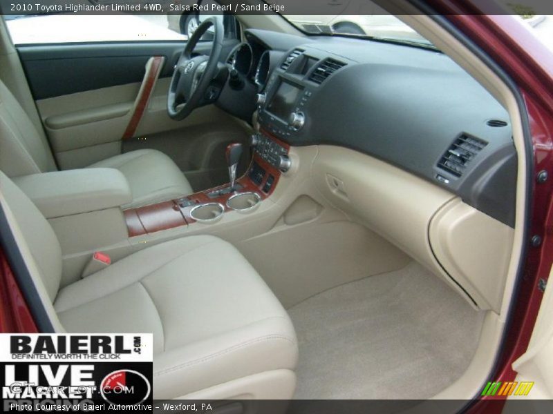 Salsa Red Pearl / Sand Beige 2010 Toyota Highlander Limited 4WD