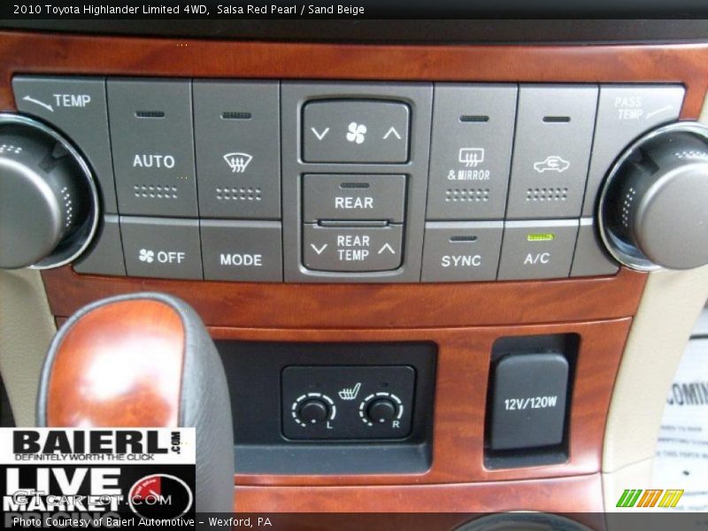 Salsa Red Pearl / Sand Beige 2010 Toyota Highlander Limited 4WD