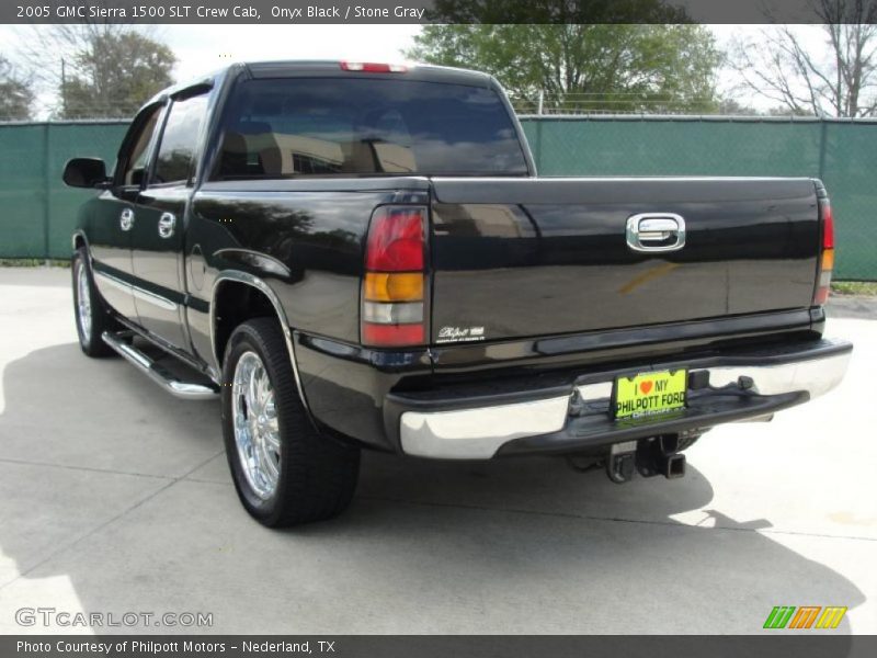 Onyx Black / Stone Gray 2005 GMC Sierra 1500 SLT Crew Cab