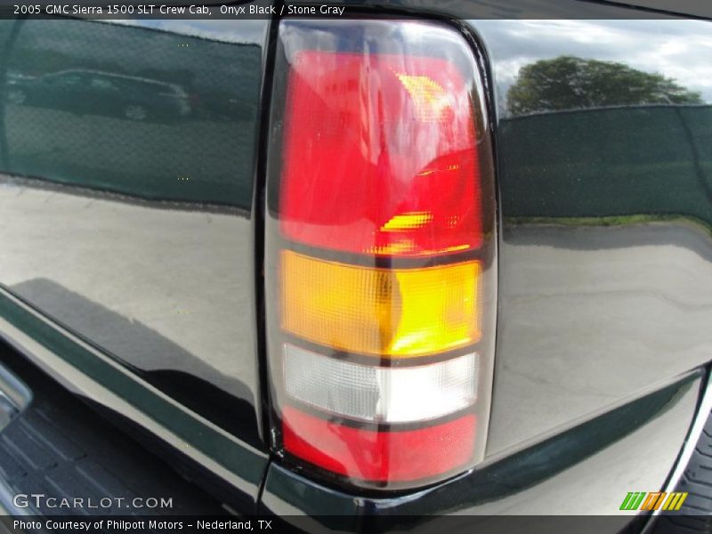 Onyx Black / Stone Gray 2005 GMC Sierra 1500 SLT Crew Cab