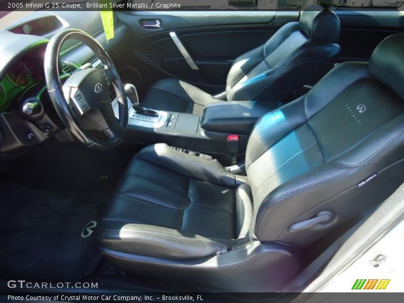 Brilliant Silver Metallic / Graphite 2005 Infiniti G 35 Coupe