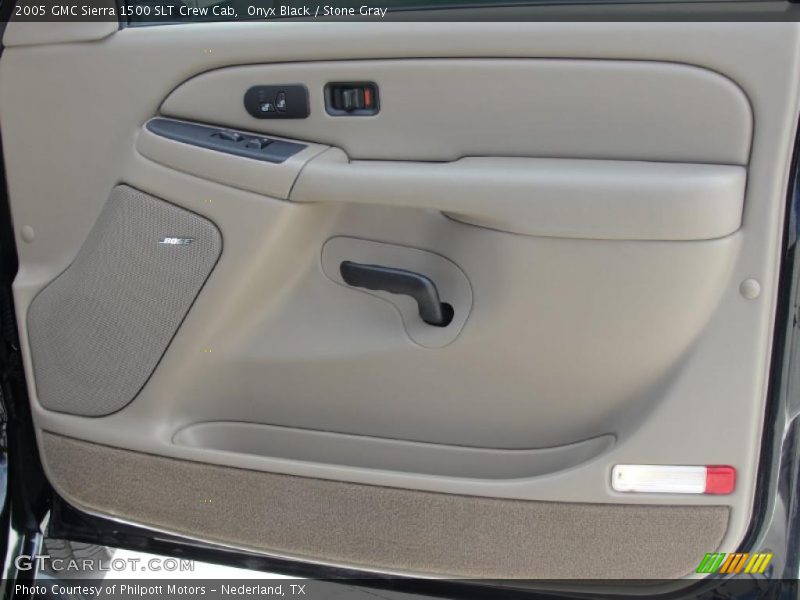 Onyx Black / Stone Gray 2005 GMC Sierra 1500 SLT Crew Cab