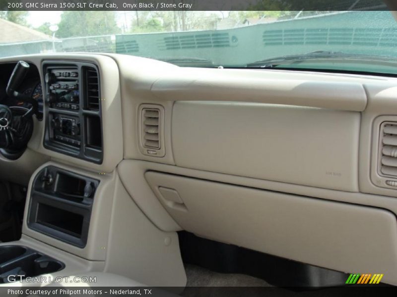 Onyx Black / Stone Gray 2005 GMC Sierra 1500 SLT Crew Cab