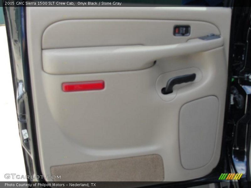 Onyx Black / Stone Gray 2005 GMC Sierra 1500 SLT Crew Cab