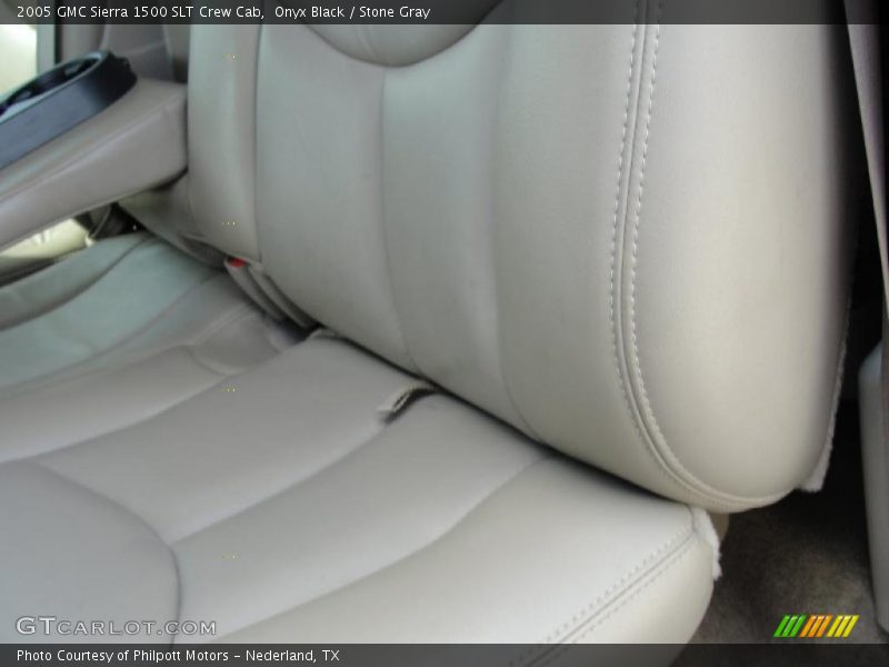 Onyx Black / Stone Gray 2005 GMC Sierra 1500 SLT Crew Cab