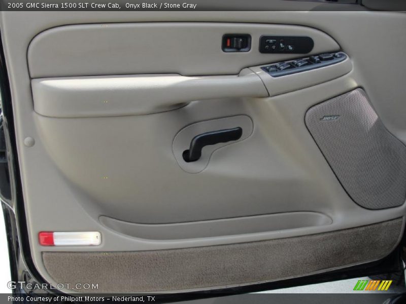 Onyx Black / Stone Gray 2005 GMC Sierra 1500 SLT Crew Cab