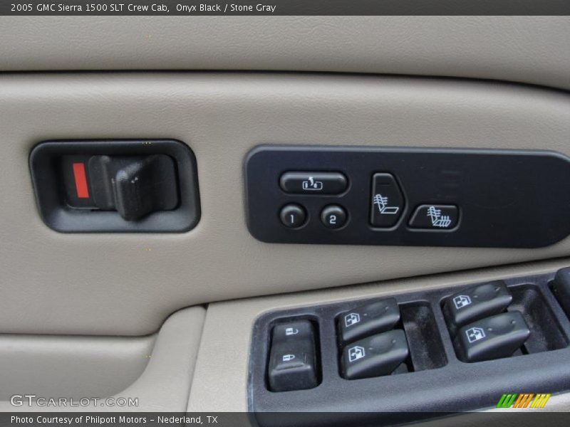 Onyx Black / Stone Gray 2005 GMC Sierra 1500 SLT Crew Cab