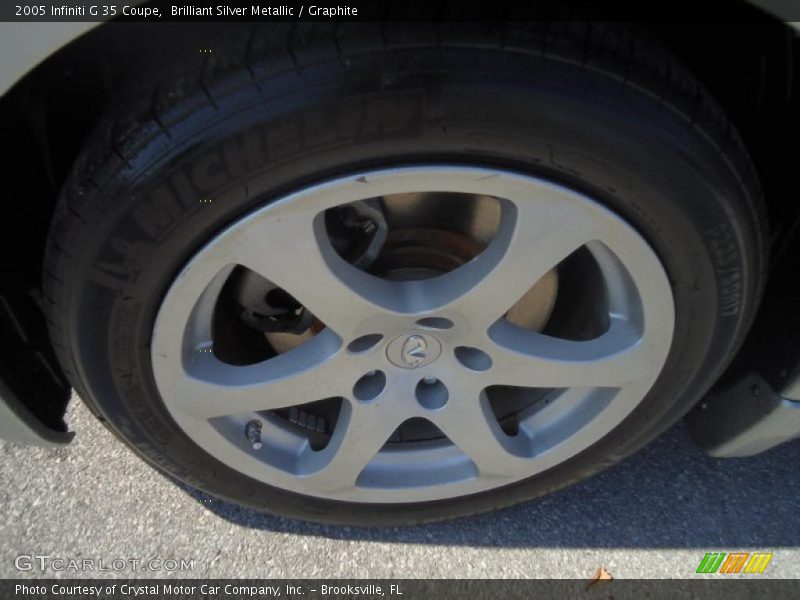 Brilliant Silver Metallic / Graphite 2005 Infiniti G 35 Coupe