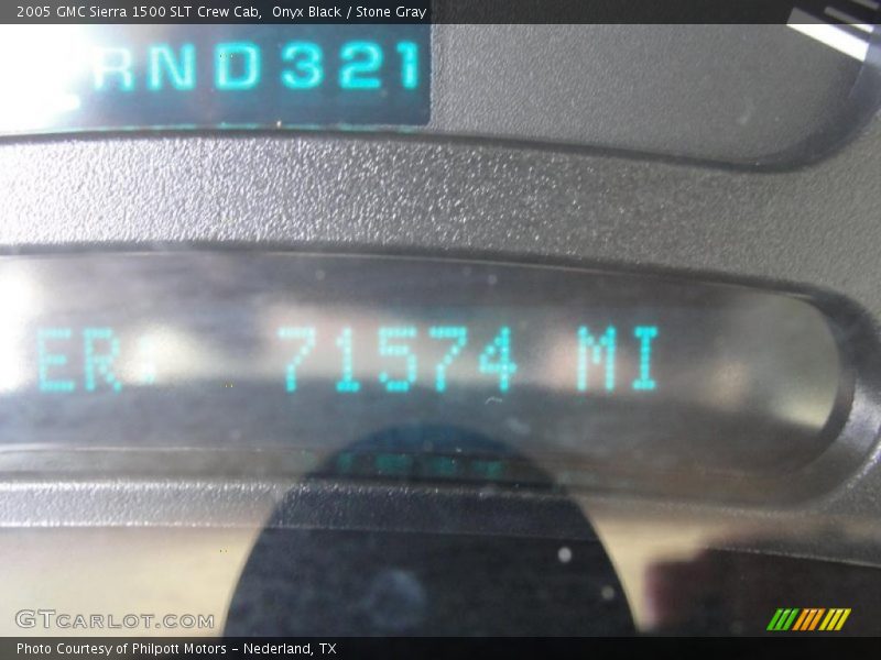 Onyx Black / Stone Gray 2005 GMC Sierra 1500 SLT Crew Cab
