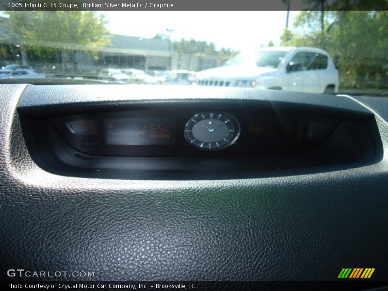 Brilliant Silver Metallic / Graphite 2005 Infiniti G 35 Coupe