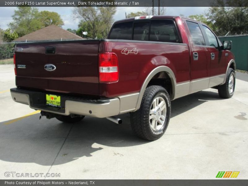 Dark Toreador Red Metallic / Tan 2006 Ford F150 Lariat SuperCrew 4x4