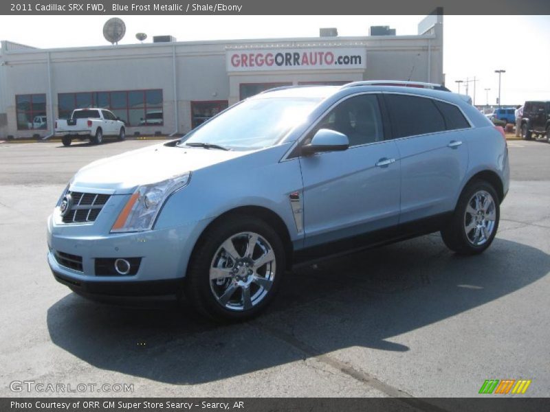 Blue Frost Metallic / Shale/Ebony 2011 Cadillac SRX FWD