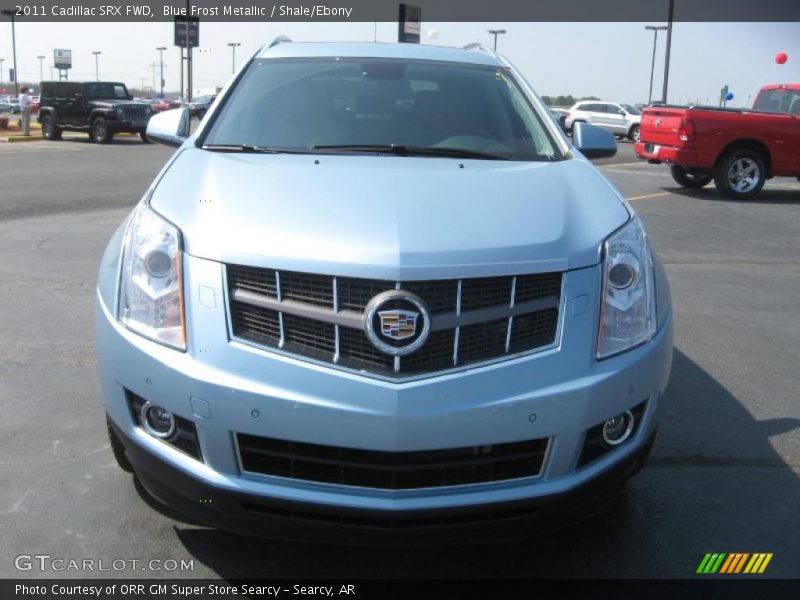 Blue Frost Metallic / Shale/Ebony 2011 Cadillac SRX FWD