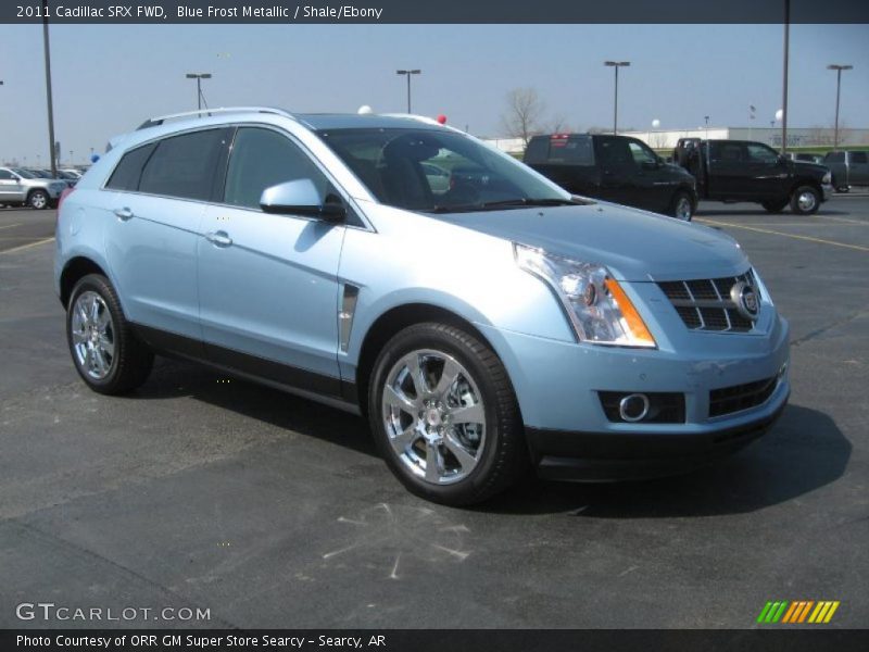 Blue Frost Metallic / Shale/Ebony 2011 Cadillac SRX FWD