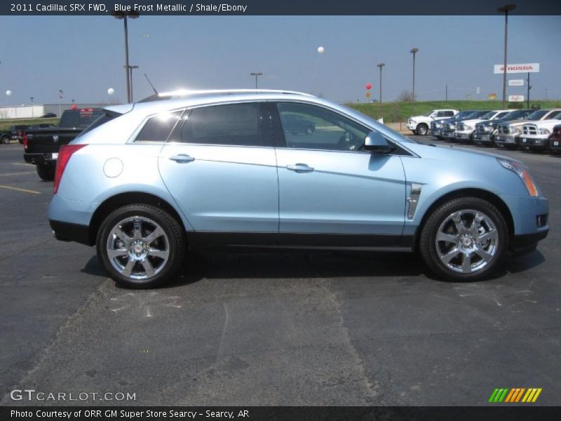Blue Frost Metallic / Shale/Ebony 2011 Cadillac SRX FWD