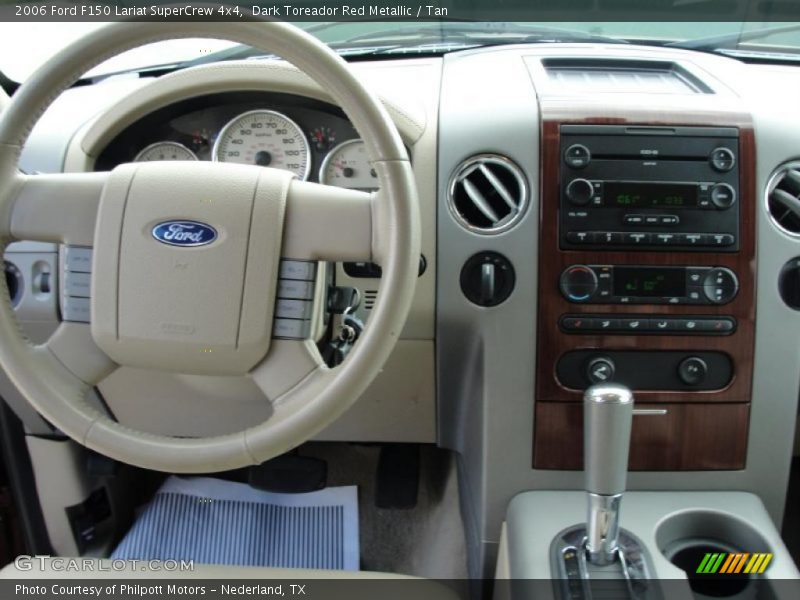 Dark Toreador Red Metallic / Tan 2006 Ford F150 Lariat SuperCrew 4x4