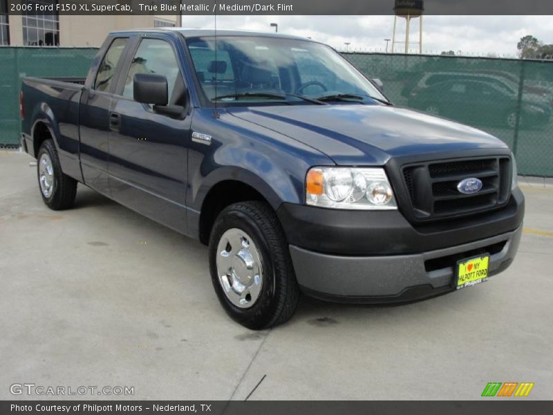True Blue Metallic / Medium/Dark Flint 2006 Ford F150 XL SuperCab