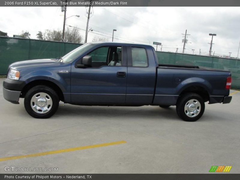 True Blue Metallic / Medium/Dark Flint 2006 Ford F150 XL SuperCab