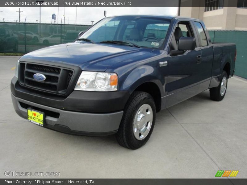 True Blue Metallic / Medium/Dark Flint 2006 Ford F150 XL SuperCab