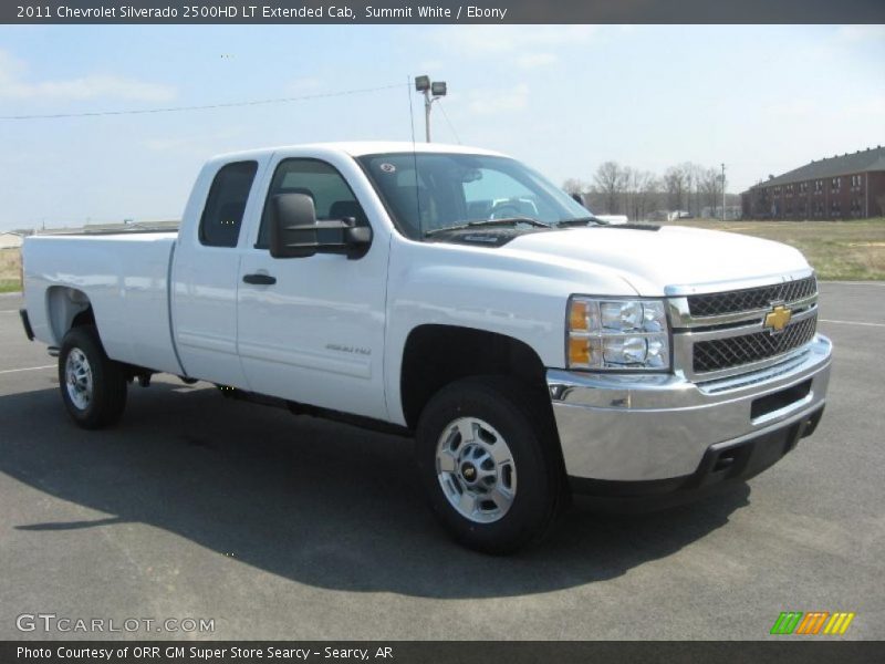 Summit White / Ebony 2011 Chevrolet Silverado 2500HD LT Extended Cab