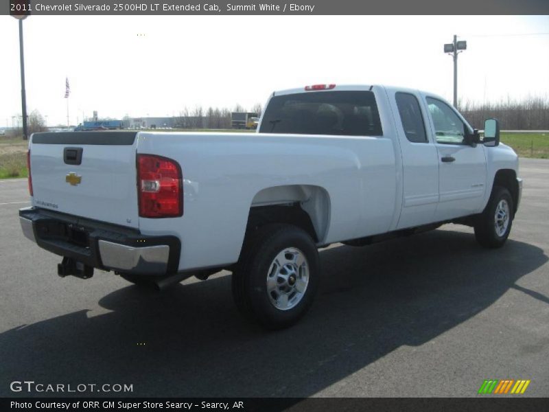 Summit White / Ebony 2011 Chevrolet Silverado 2500HD LT Extended Cab