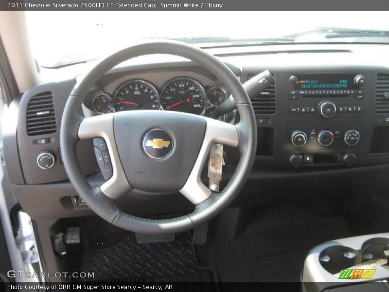 Summit White / Ebony 2011 Chevrolet Silverado 2500HD LT Extended Cab