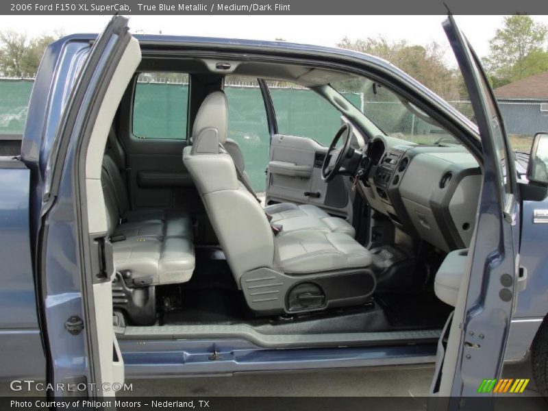 True Blue Metallic / Medium/Dark Flint 2006 Ford F150 XL SuperCab